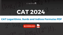 CAT Logarithms, Surds and Indices Formulas, Download PDF