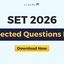 SET 2026 Most Expected Questions PDF with Solutions