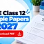 CBSE Class 12 Sample Papers 2027, Check & Download PDF