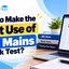 How to Make the Best Use of JEE Mains Mock Test? Check Now