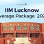 IIM Lucknow Average Package 2025, Sector-wise Report PDF