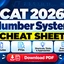 CAT Number System Cheat Sheet 2026, Download PYQs PDF