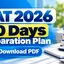 CAT 2026 60 Days Preparation Plan PDF for CAT 2026