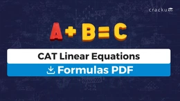 CAT Linear Equations Formulas PDF, Check & Download Now