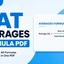 CAT Averages Formula PDF, Important Concepts, Shortcuts
