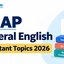 SNAP General English Important Topics 2026: Weightage & Tips