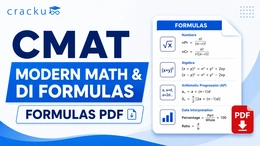 CMAT Modern Math & DI Formulas PDF, Download Free