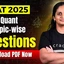 CAT 2025 Quant Topic-wise Questions PDF (Most Expected)