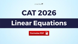 CAT Linear Equations Formulas PDF, Check & Download Now