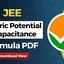 Electric Potential & Capacitance Formulas for JEE 2027