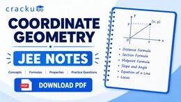 Coordinate Geometry JEE Notes, Download PDF & Formulas