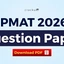 IPMAT 2026 Question Paper with Solutions PDF, Check Now
