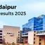 IIM Udaipur Results 2025 OUT, Merit List, Waitlist Movement