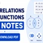 Sets, Relations and Functions JEE Notes PDF, Download Now