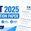 CAT 2025 Question Paper PDF, Slot-wise Papers, Difficulty Level