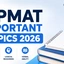 JIPMAT Important Topics 2026, Check VARC, LRDI, Quant Topics