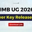 IIMB UG Answer Key 2026, Release Date, Download Link