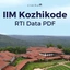 IIM Kozhikode RTI Data 2025, Shortlist Candidates, Final Offers
