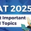 Most Important LRDI Topics to Revise Before CAT 2025 Exam