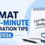 JIPMAT Last-Minute Preparation Tips 2026, Section-wise Strategy
