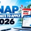 SNAP Last Date to Apply 2026, Important Dates, Fees