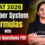 CAT Number System Formulas with Practice Questions PDF