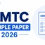 NMTC Sample Paper 2026 PDF with Solutions, Download Now