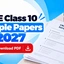 CBSE Class 10 Sample Papers 2027, Check & Download PDF
