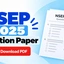NSEP 2025 Question Paper PDF, Solutions and Exam Analysis
