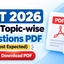 CAT 2026 DILR Topic-wise Questions PDF (Most Expected)