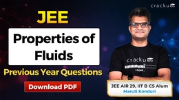 JEE Properties of Fluids PYQs with Video Solutions PDF