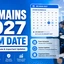 JEE Mains Exam Date 2027, Registration, Schedule & Result