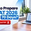 How to Prepare for CAT 2026 in Last 70 Days? Check Now