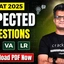 CAT 2025 Expected Questions PDF with Video Solutions