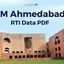 IIM Ahmedabad RTI Data 2025, Shortlist Candidates, Class Profile