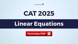 CAT Linear Equations Formulas PDF, Check & Download Now