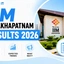 IIM Visakhapatnam Result 2026, Merit List, Waitlist Movement
