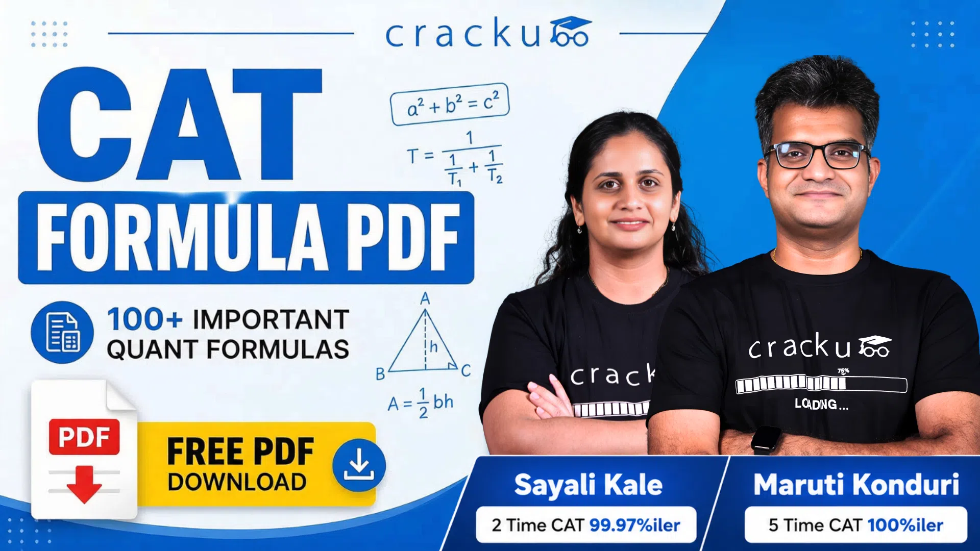 CAT Formula PDF 2026, Topic-wise Quant Formula Sheet image