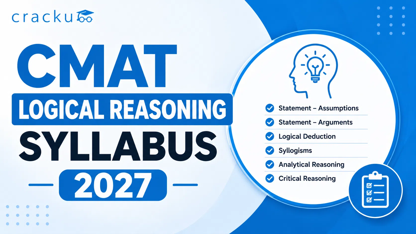CMAT Logical Reasoning Syllabus 2027, Topic-wise Weightage