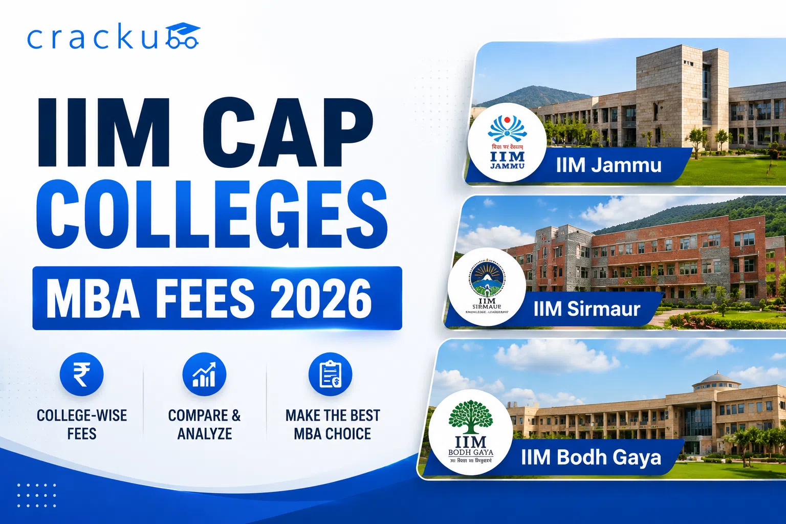 IIM CAP MBA Fees 2026, Check College-wise Fee Structure