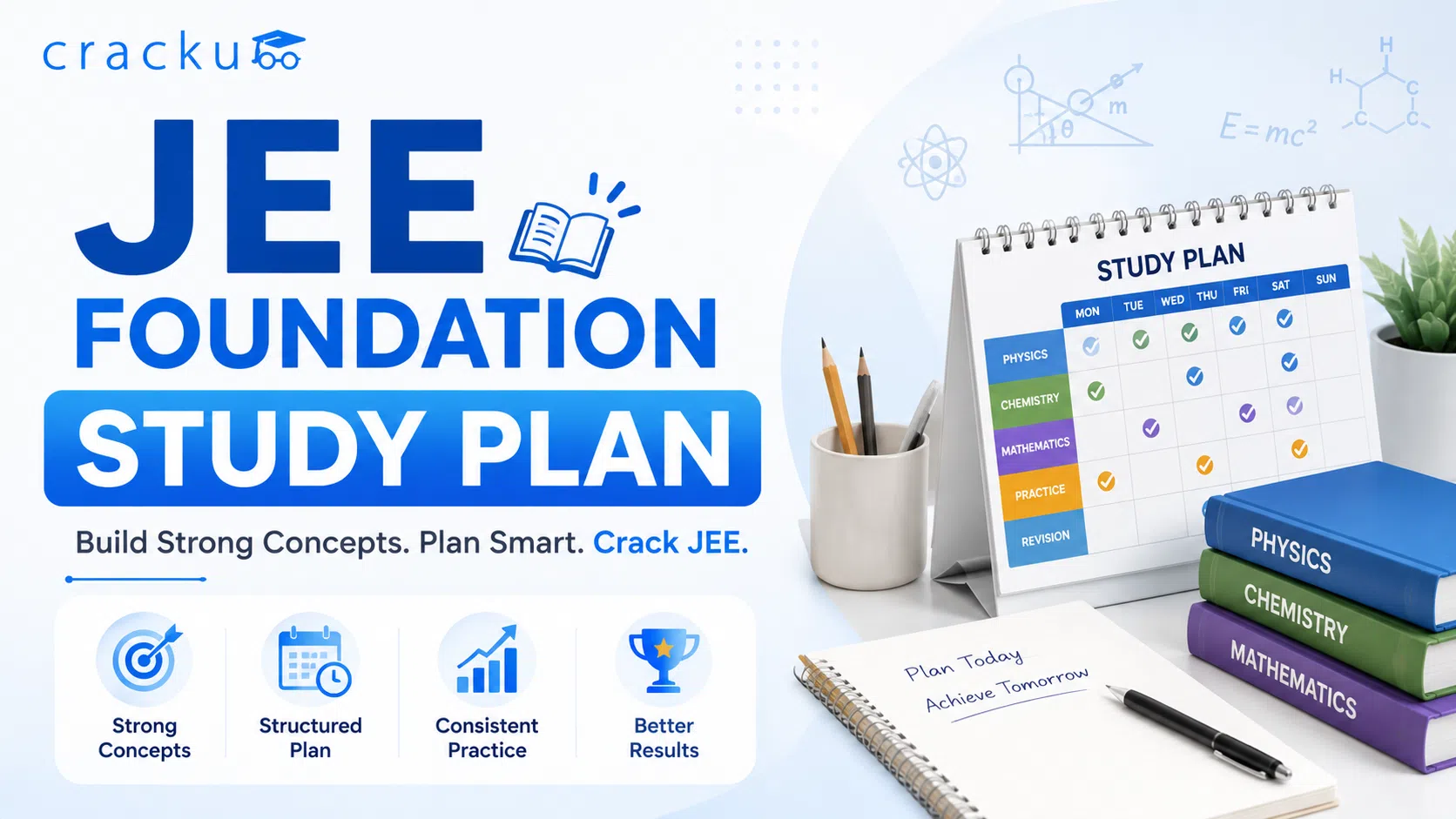 JEE Foundation Study Plan, Important Topics, Study Materials