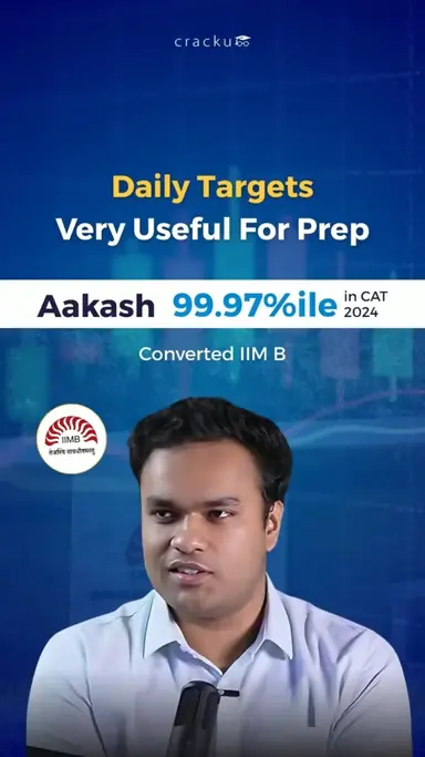 Cracku CAT Daily Target student testimonial