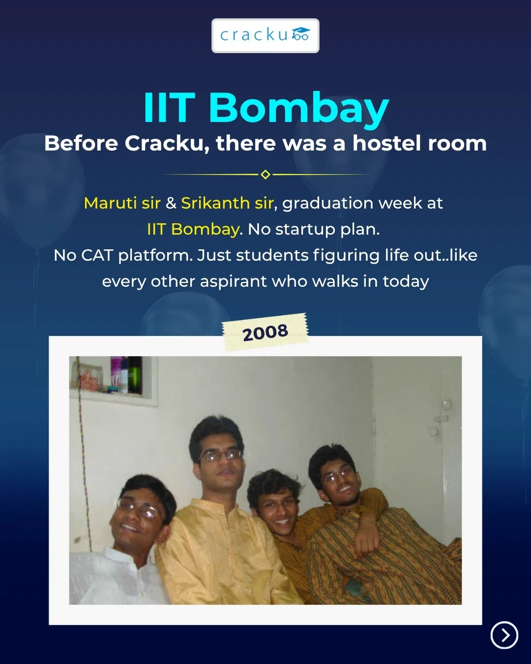 Hostel Room - Where the Cracku journey began