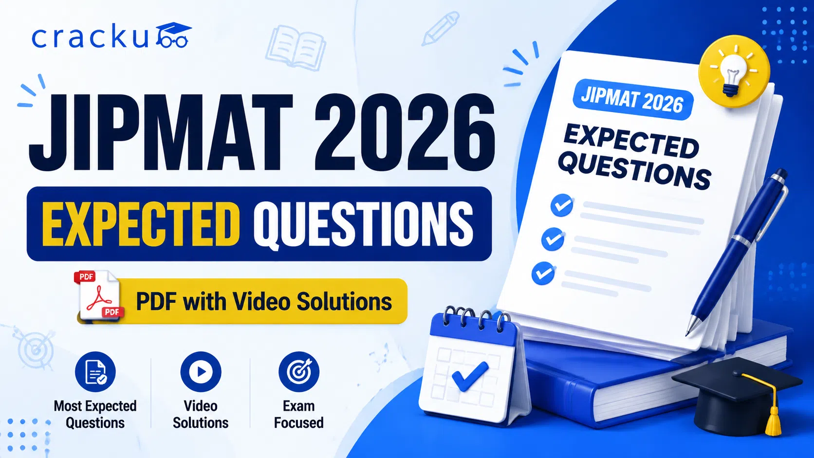 JIPMAT 2026 Expected Questions PDF with Video Solutions