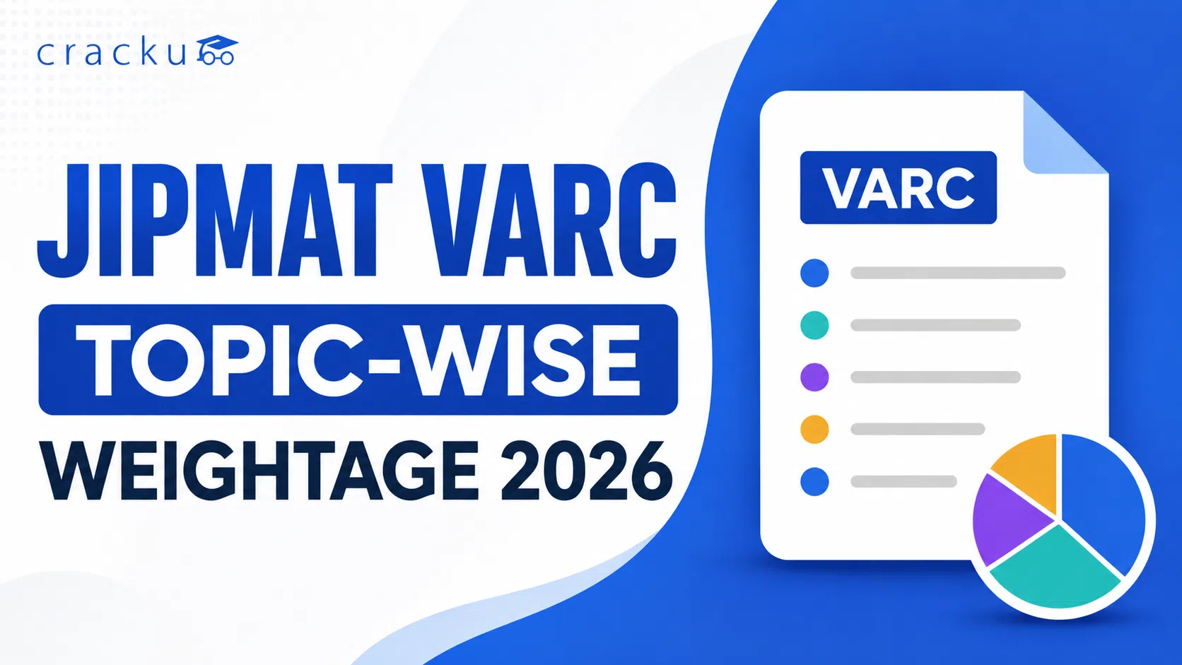 JIPMAT VARC Topic-wise Weightage 2026, Important Topics image