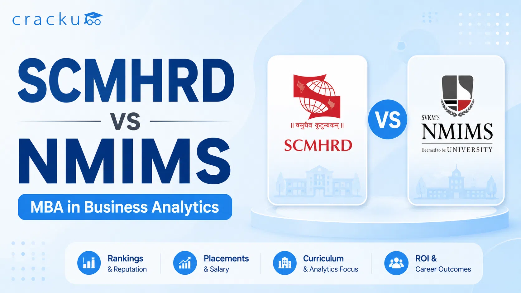 SCMHRD vs NMIMS MBA in Business Analytics, Fees, Placements