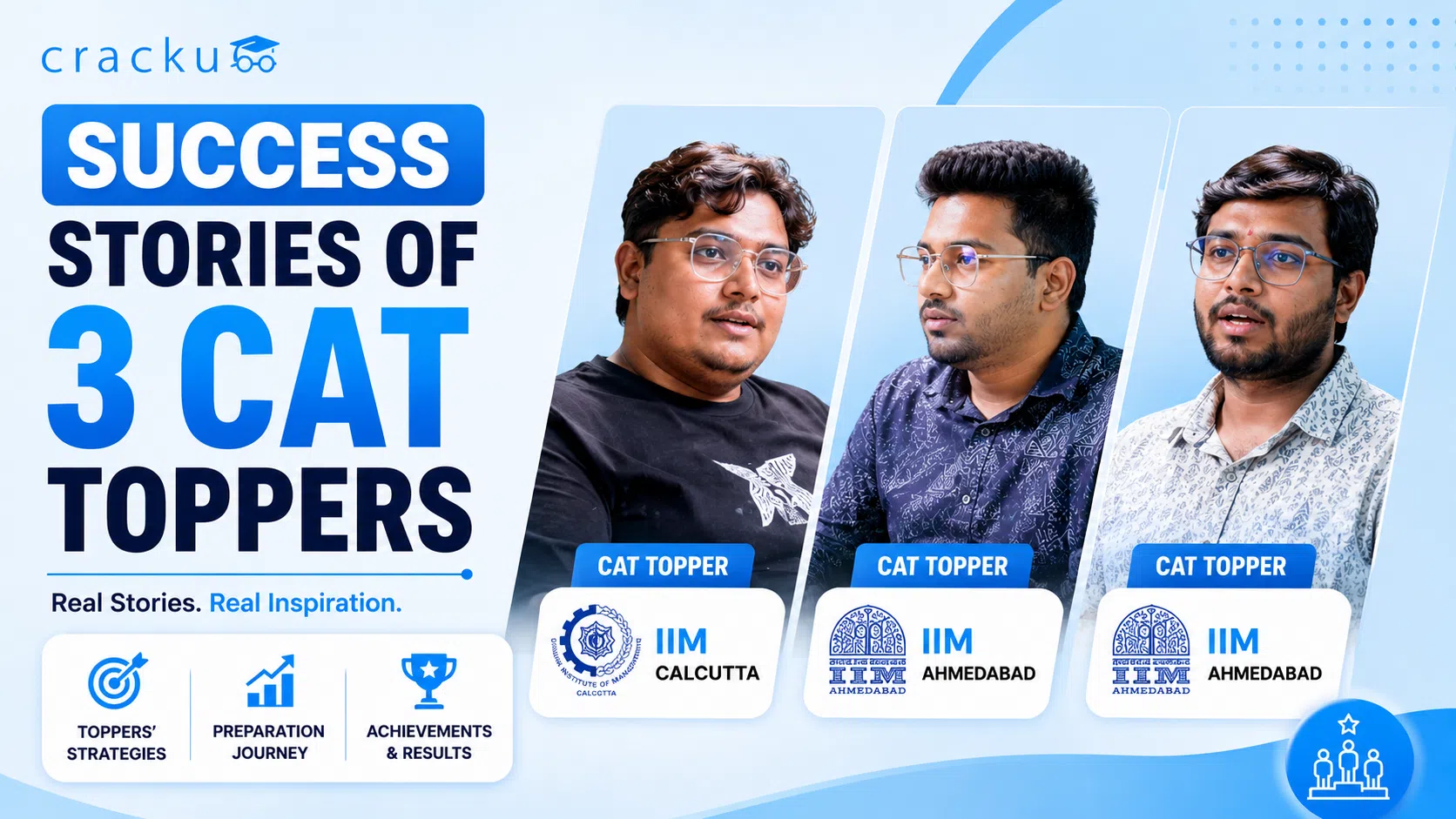 Success Stories of Cracku's 3 CAT Toppers