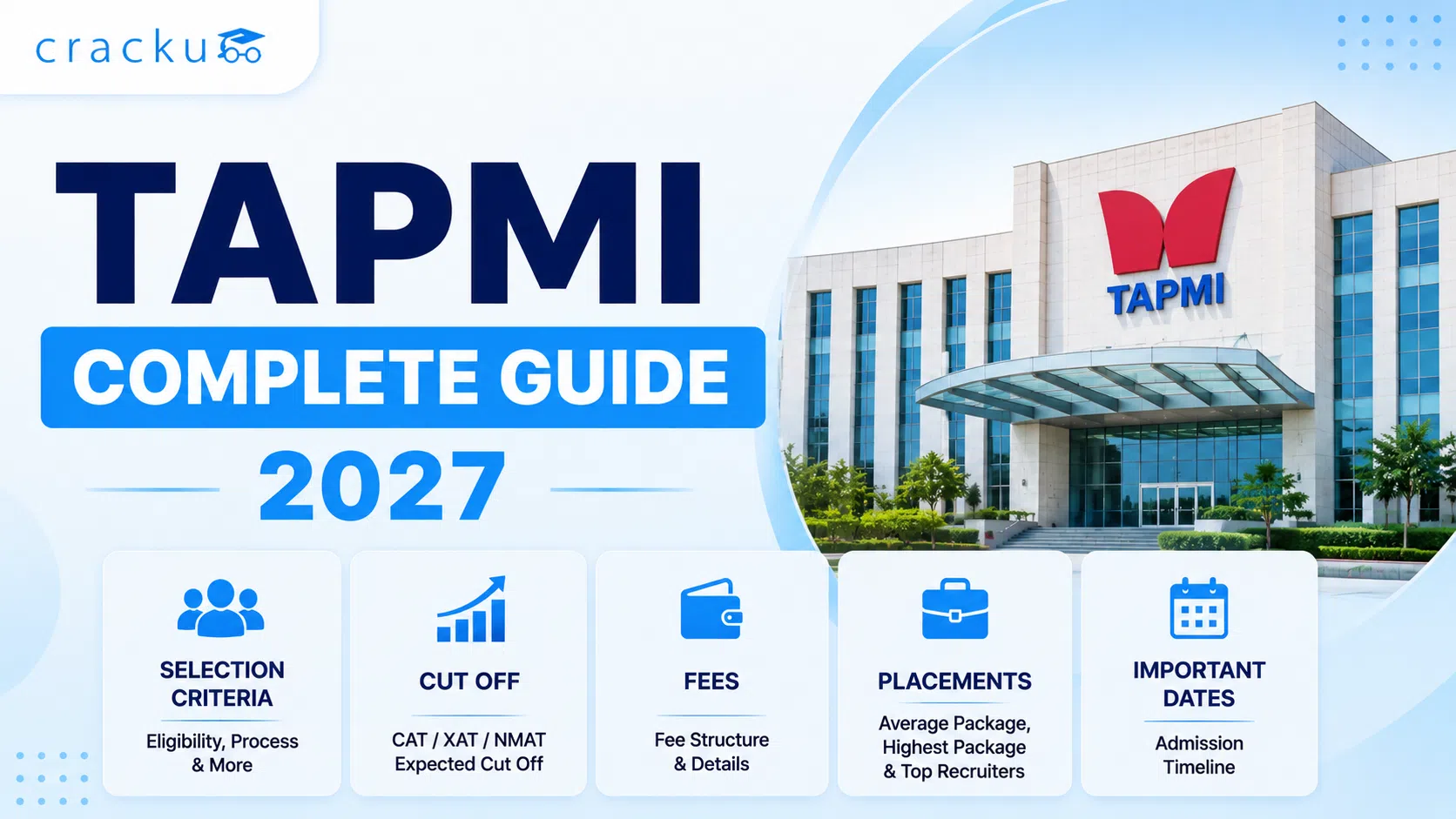 TAPMI Manipal, Selection Criteria, Fees, Cut off, Placements