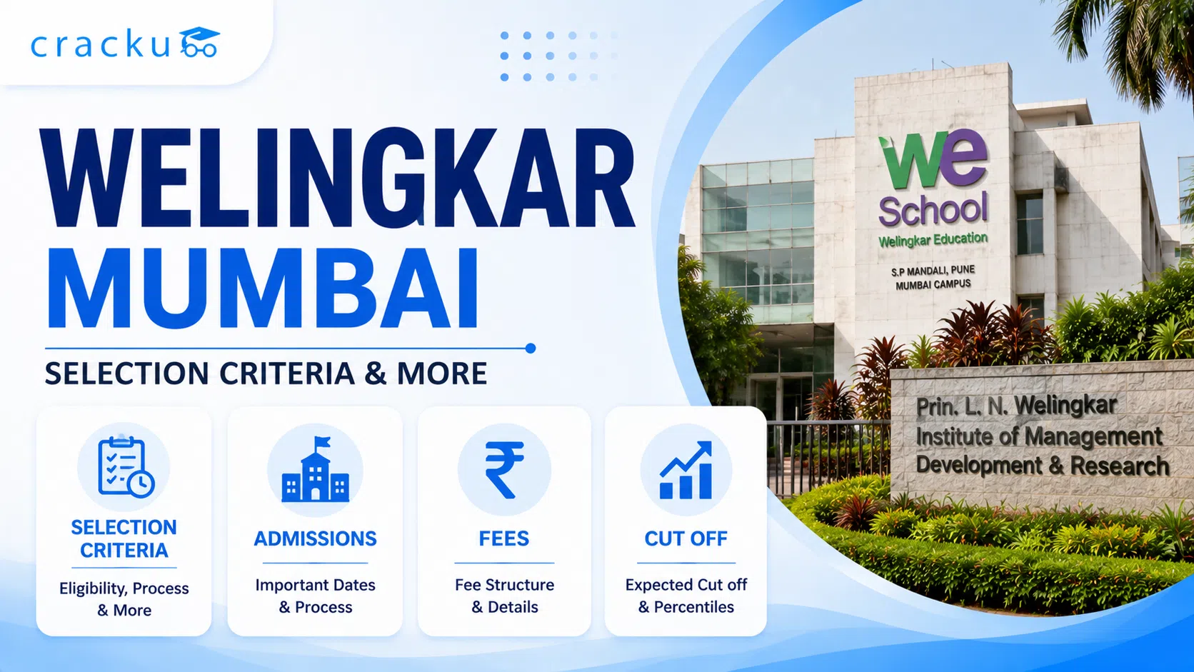 Welingkar Mumbai, Selection Criteria, Admissions, Fees, Cut off