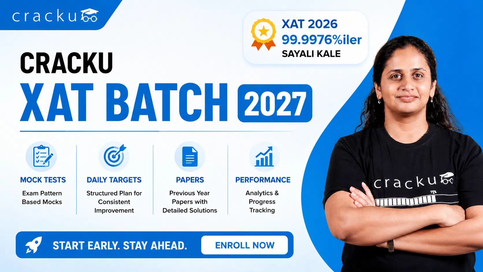 Cracku XAT Batch 2027, Mock Tests, Daily Targets, Papers